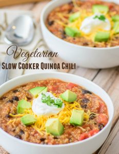 Vegetarian Slow Cooker Quinoa Chili - Almost Supermom